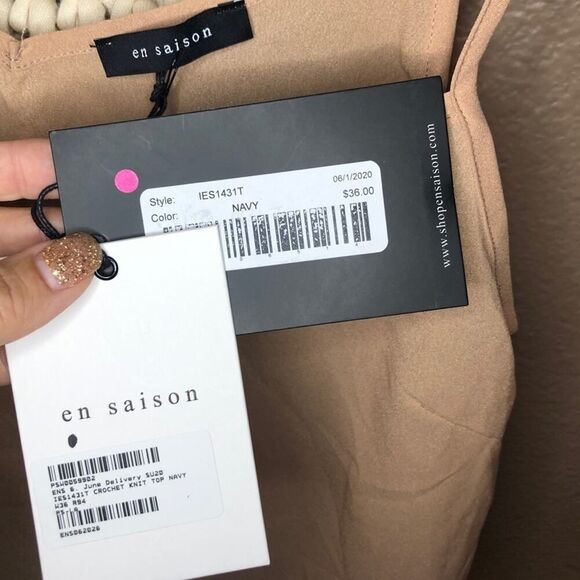 en saison Tan Nude Cropped Camisole (small) - Picture 6 of 6